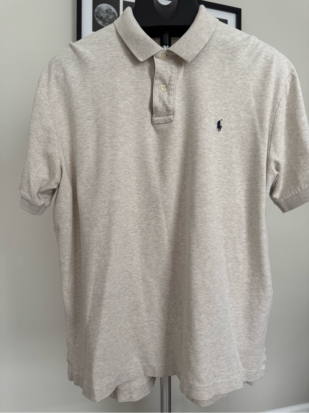 Ralph Lauren Light Beige Heather Polo Shirt